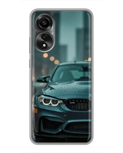 Чехол для OPPO A78 (4G) с картинкой «BMW в огнях города»