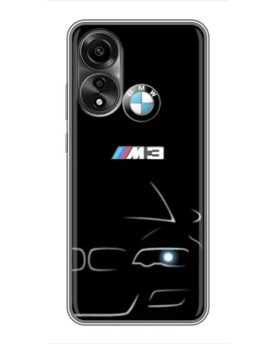 Чехол для OPPO A78 (4G) с картинкой «Минималистичный принт BMW M3»