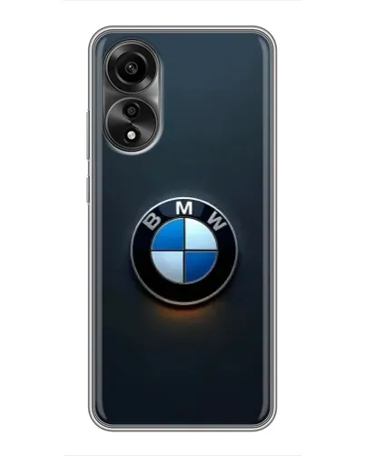 Чехол для OPPO A78 (4G) с картинкой «Логотип BMW — минимализм»