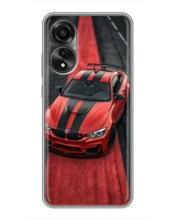 Чехол для OPPO A78 (4G) с картинкой «BMW на красной дорожке»