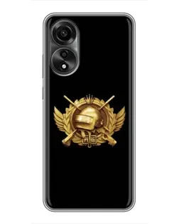 Чохол для OPPO A78 (4G) з картинкою «PUBG — помаранчевий градієнт»