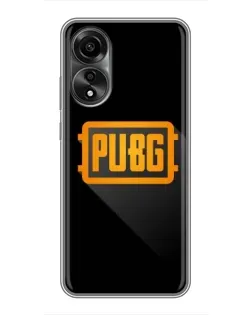 Чехол для OPPO A78 (4G) с картинкой «PUBG — рамка лого»