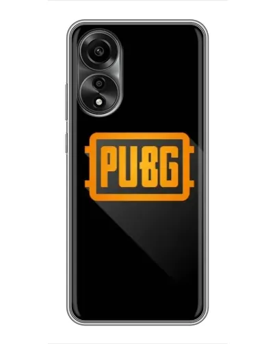 Чехол для OPPO A78 (4G) с картинкой «PUBG — рамка лого» Чехол для OPPO A78 (4G) с картинкой «PUBG — рамка лого»