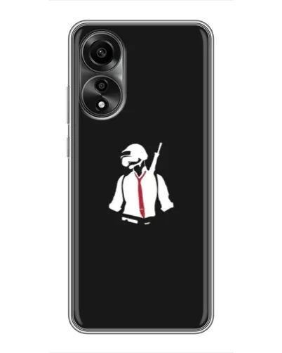 Чехол для OPPO A78 (4G) с картинкой «PUBG — силуэт воина» Чехол для OPPO A78 (4G) с картинкой «PUBG — силуэт воина»