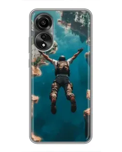 Чехол для OPPO A78 (4G) с картинкой «PUBG — свободное падение»