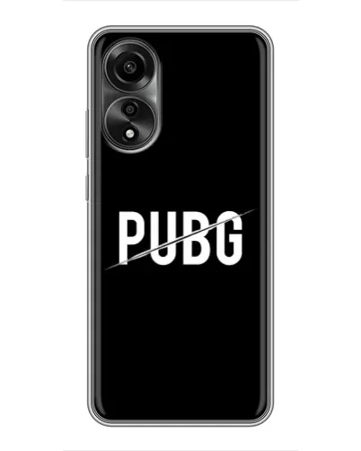 Чехол для OPPO A78 (4G) с картинкой «PUBG — белый логотип» Чехол для OPPO A78 (4G) с картинкой «PUBG — белый логотип»