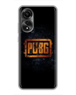 Чехол для OPPO A78 (4G) с картинкой «PUBG — золотой логотип»