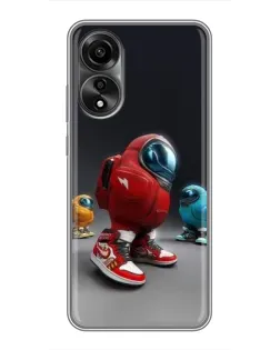 Чохол для OPPO A78 (4G) з картинкою «Among Us — 3D стиль»