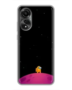 Чохол для OPPO A78 (4G) з картинкою «Самотній герой на планеті»