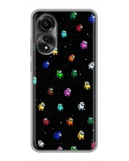 Чохол для OPPO A78 (4G) з картинкою «Екіпаж Among Us»