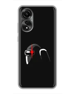 Чохол для OPPO A78 (4G) з картинкою «Among Us шолом»