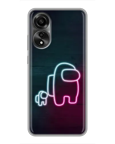 Чохол для OPPO A78 (4G) з картинкою «Among Us неон-арт» Чохол для OPPO A78 (4G) з картинкою «Among Us неон-арт»