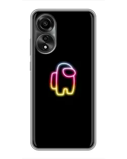 Чохол для OPPO A78 (4G) з картинкою «Among Us градієнт»