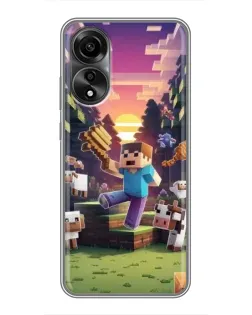 Чохол для OPPO A78 (4G) з картинкою «Стів на фермі»