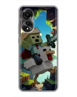 Чохол для OPPO A78 (4G) з картинкою «Стів та гусь»