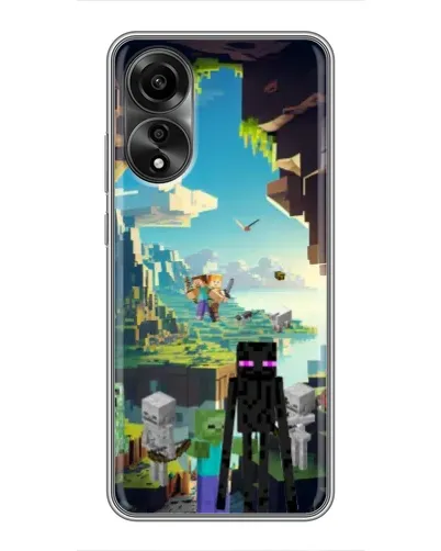 Чохол для OPPO A78 (4G) з картинкою «Ендермен у лісі» Чохол для OPPO A78 (4G) з картинкою «Ендермен у лісі»