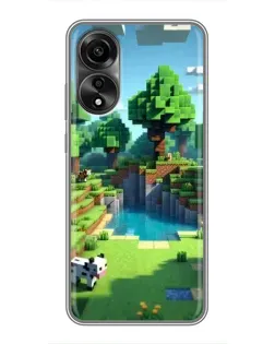 Чохол для OPPO A78 (4G) з картинкою «Minecraft літній день»