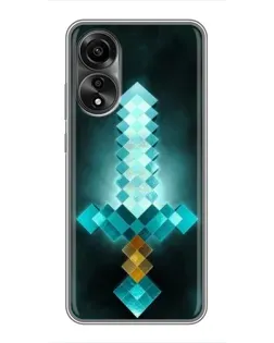 Чохол для OPPO A78 (4G) з картинкою «Алмазний меч неон»