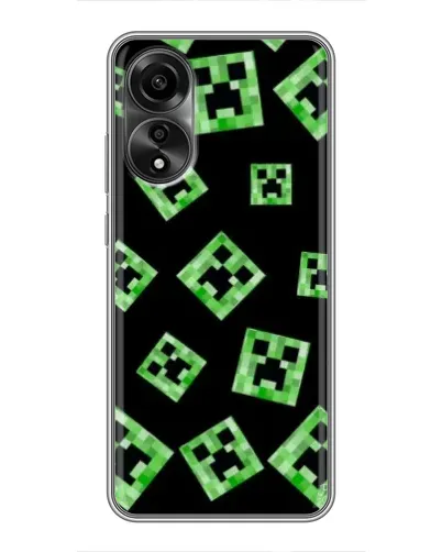 Чохол для OPPO A78 (4G) з картинкою «Паттерн з кріперами» Чохол для OPPO A78 (4G) з картинкою «Паттерн з кріперами»