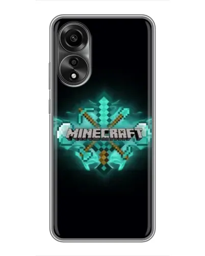 Чохол для OPPO A78 (4G) з картинкою «Minecraft Diamond лого» Чохол для OPPO A78 (4G) з картинкою «Minecraft Diamond лого»