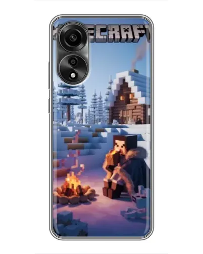 Чохол для OPPO A78 (4G) з картинкою «Зимовий Minecraft» Чохол для OPPO A78 (4G) з картинкою «Зимовий Minecraft»