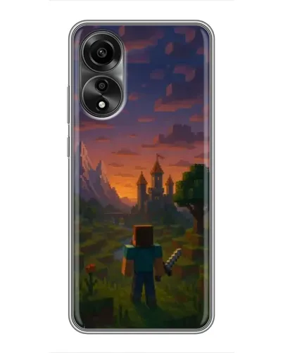Чохол для OPPO A78 (4G) з картинкою «Стів біля вежі» Чохол для OPPO A78 (4G) з картинкою «Стів біля вежі»