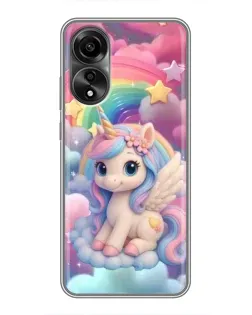 Чехол для OPPO A78 (4G) с картинкой «Маленький единорог» Чехол для OPPO A78 (4G) с картинкой «Маленький единорог»