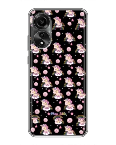 Чехол для OPPO A78 (4G) с картинкой «Magic Unicorn паттерн»
