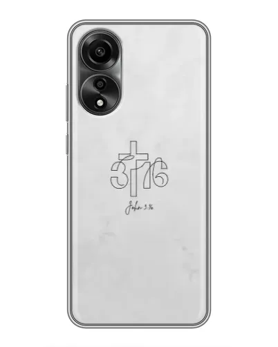 Чохол для OPPO A78 (4G) з картинкою «Івана 3:16 Хрест»