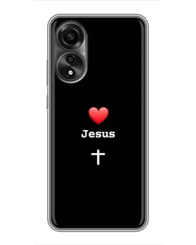 Чохол для OPPO A78 (4G) з картинкою «Серце - Jesus»