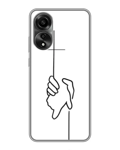 Чохол для OPPO A78 (4G) з картинкою «Рука тримає»