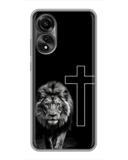 Чохол для OPPO A78 (4G) з картинкою «Лев та Хрест»