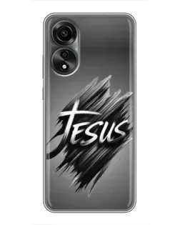 Чохол для OPPO A78 (4G) з картинкою «Напис Jesus Graffiti»