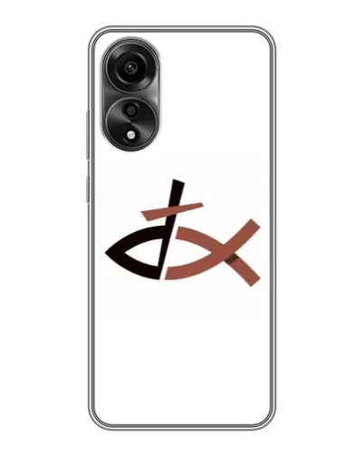 Чохол для OPPO A78 (4G) з картинкою «Риба та хрест»