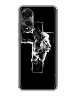 Чохол для OPPO A78 (4G) з картинкою «Сяючий хрест Jesus»