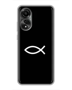 Чохол для OPPO A78 (4G) з картинкою «Символ риби Jesus»