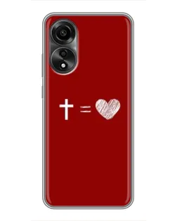 Чохол для OPPO A78 (4G) з картинкою «Рівняння любові»