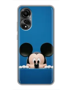 Чехол для OPPO A78 (4G) с картинкой «Микки выглядывает»