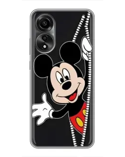 Чехол для OPPO A78 (4G) с картинкой «Микки раздвигает стены»