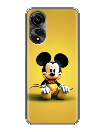 Чехол для OPPO A78 (4G) с картинкой «Микки на желтом»