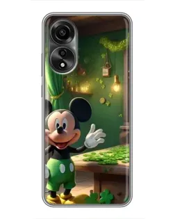 Чехол для OPPO A78 (4G) с картинкой «Микки в мастерской»