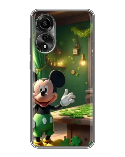 Чехол для OPPO A78 (4G) с картинкой «Микки в мастерской»