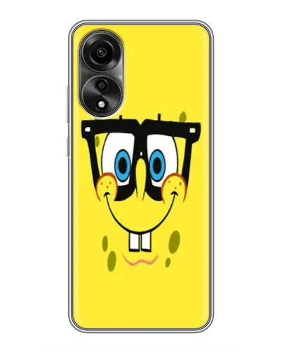 Чехол для OPPO A78 (4G) с картинкой «Минималистичный Спанч Боб» Чехол для OPPO A78 (4G) с картинкой «Минималистичный Спанч Боб»