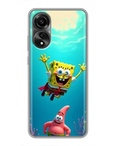 Чехол для OPPO A78 (4G) с картинкой «Спанч Боб под водой» Чехол для OPPO A78 (4G) с картинкой «Спанч Боб под водой»