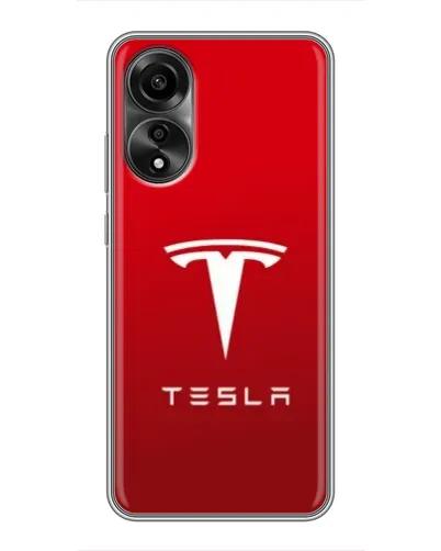 Чехол для OPPO A78 (4G) с картинкой «Tesla Red Classic»