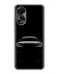 Чехол для OPPO A78 (4G) с картинкой «Силуэт Tesla Night» Чехол для OPPO A78 (4G) с картинкой «Силуэт Tesla Night»