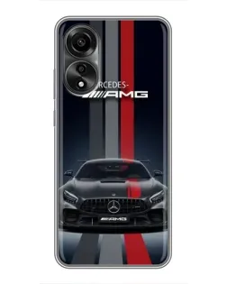 Чохол для OPPO A78 (4G) з картинкою «Mercedes — білий карбон»