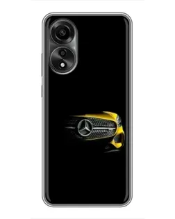 Чехол для OPPO A78 (4G) с картинкой «Mercedes — ретро стиль»
