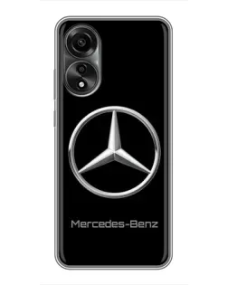 Чехол для OPPO A78 (4G) с картинкой «Mercedes Silver Logo»