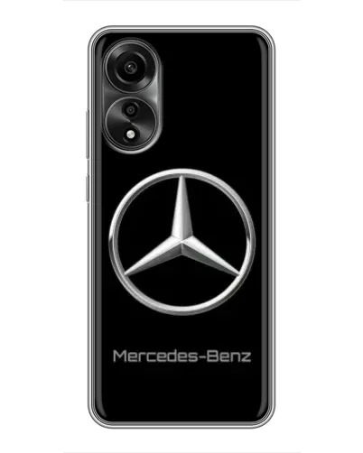 Чехол для OPPO A78 (4G) с картинкой «Mercedes Silver Logo»